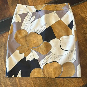 Ann Taylor Factory petite size4p lovely patterned skirt